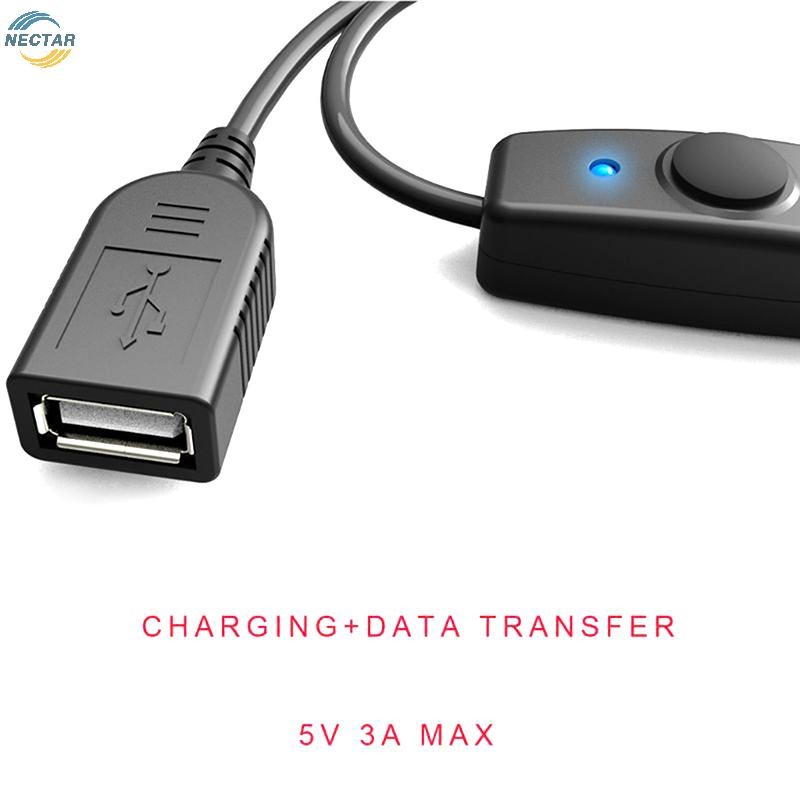 TAR Data Sync USB 2.0 Extender สายไฟสายต่อ USB พร้อมสวิตช์ปิด LED N ...