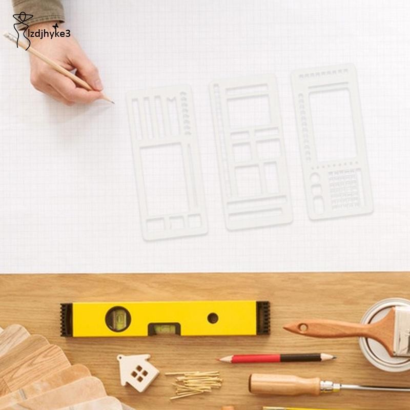 [lzdjhyke3] 3 ชิ้น Journal Stencil Drafting Tool Tasks to Do Lists ...