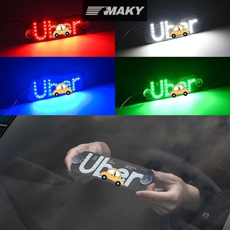 LLPH ไฟ LED สัญญาณแท็กซี่สัญญาณโคมไฟสําหรับ Lyft โลโก้ USB LED Cab แผง ...