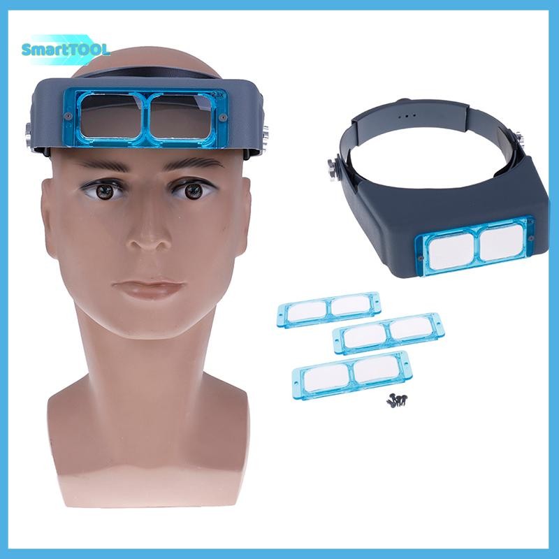 แว่นขยายแบบคาดศีรษะ Optivisor loupe สำหรับงานซ่อมและใช้งานสะดวก ...