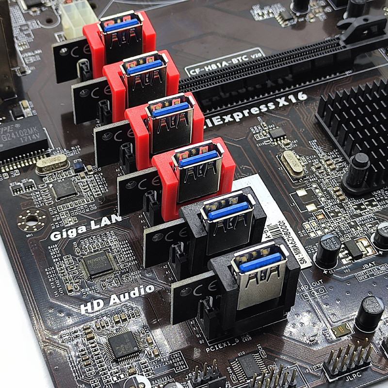 PCIE Riser การ์ด Retainer แนวตั้ง Mount Locker 1X 16X PCI-E สาย ...