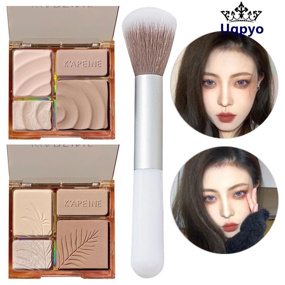 UQPYO 4 สี Matte Highlighter, Powder Face Shading Bronzers Palette ...
