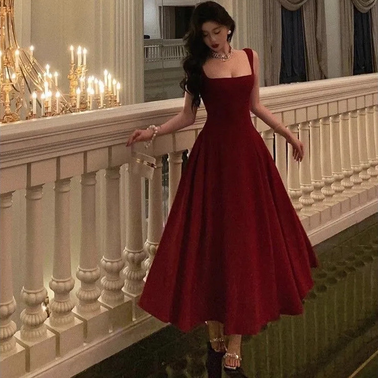 strapless open back dress Korea Avenue