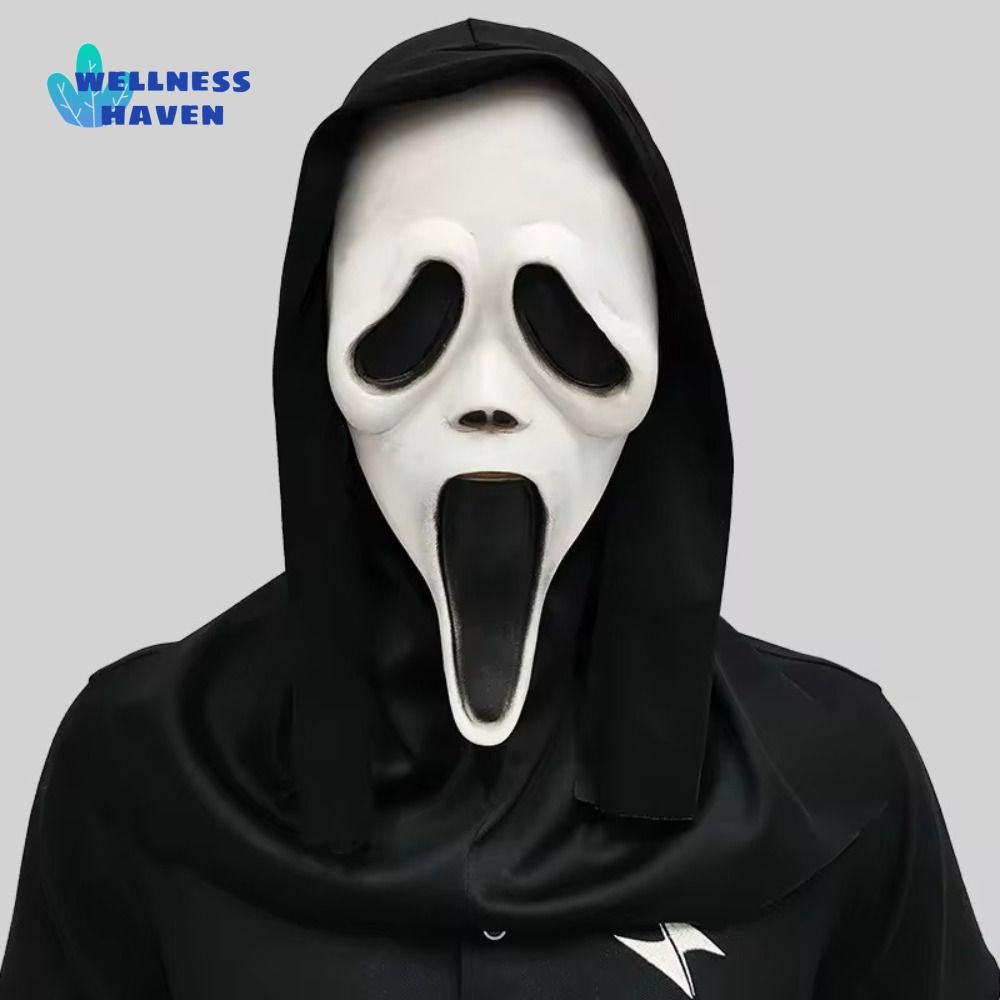 WELLNESSHAVEN หน้ากากผี กรีดร้อง Ghost Face Mask, Horror Party เครื่อง ...