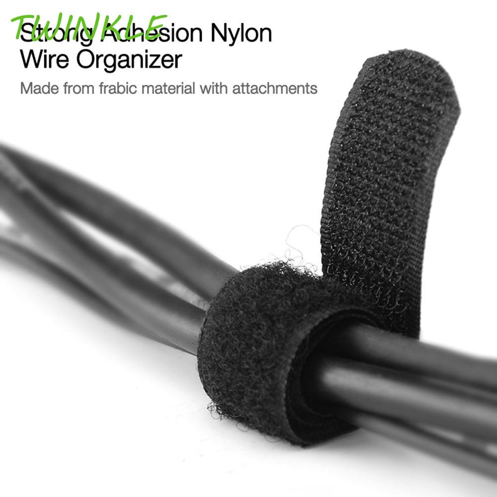 TWINKLE1 Cable Winder Wire Organizer Magic สติกเกอร์ Loop Fastening ...