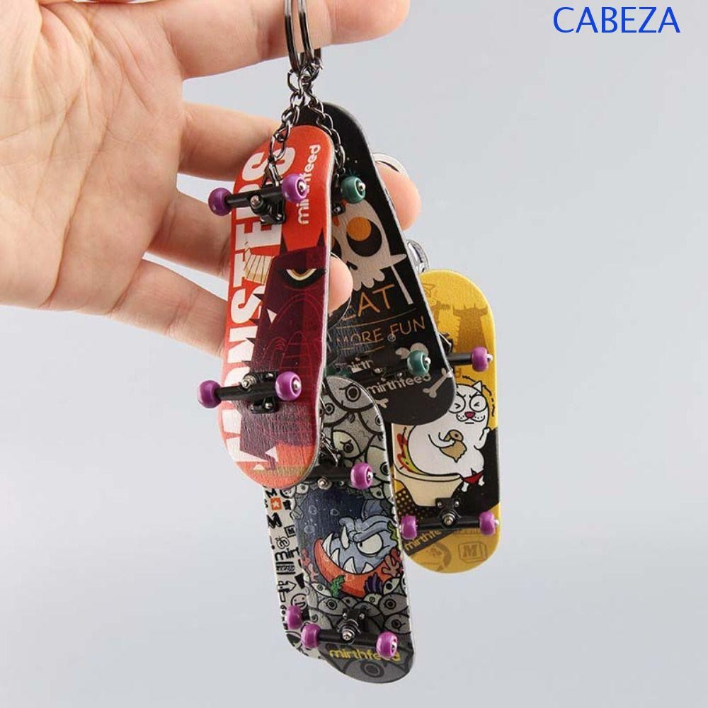 CABEZA DIY ไม้ Fingerboard จี้,ไม้ Maple Key Chain Finger Skate Board ...