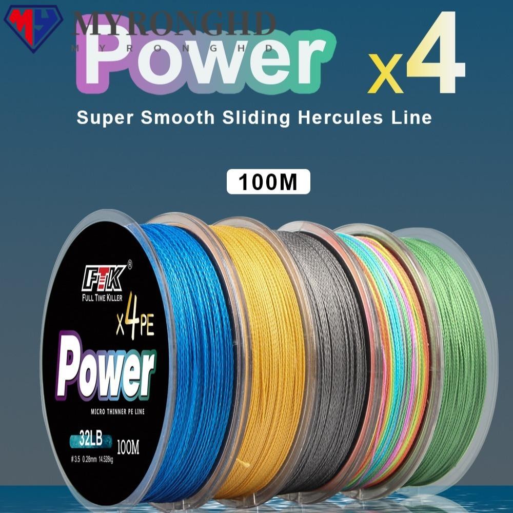 MYRONGHD ด้ายยืดหยุ่นสำหรับตกปลา PE Monofilament 4 Strands ใน spool ...