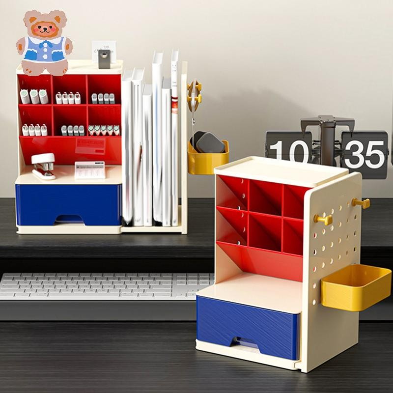 Multi-Compartment Storage Rack แขวน Storage Board ผู้ถือดินสอขนาดใหญ่ ...