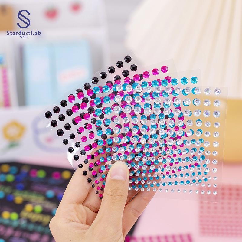 StardustLab 1Sheet 165 ชิ้น 3456 มม.Rhinestone สติกเกอร์คริสตัลอัญมณี ...