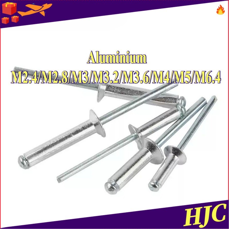 ตะปูยิง รีเวท ลูกยิงรีเวท หมุดย้ำ อลูมิเนียม / Blind Rivet aluminium M2 ...