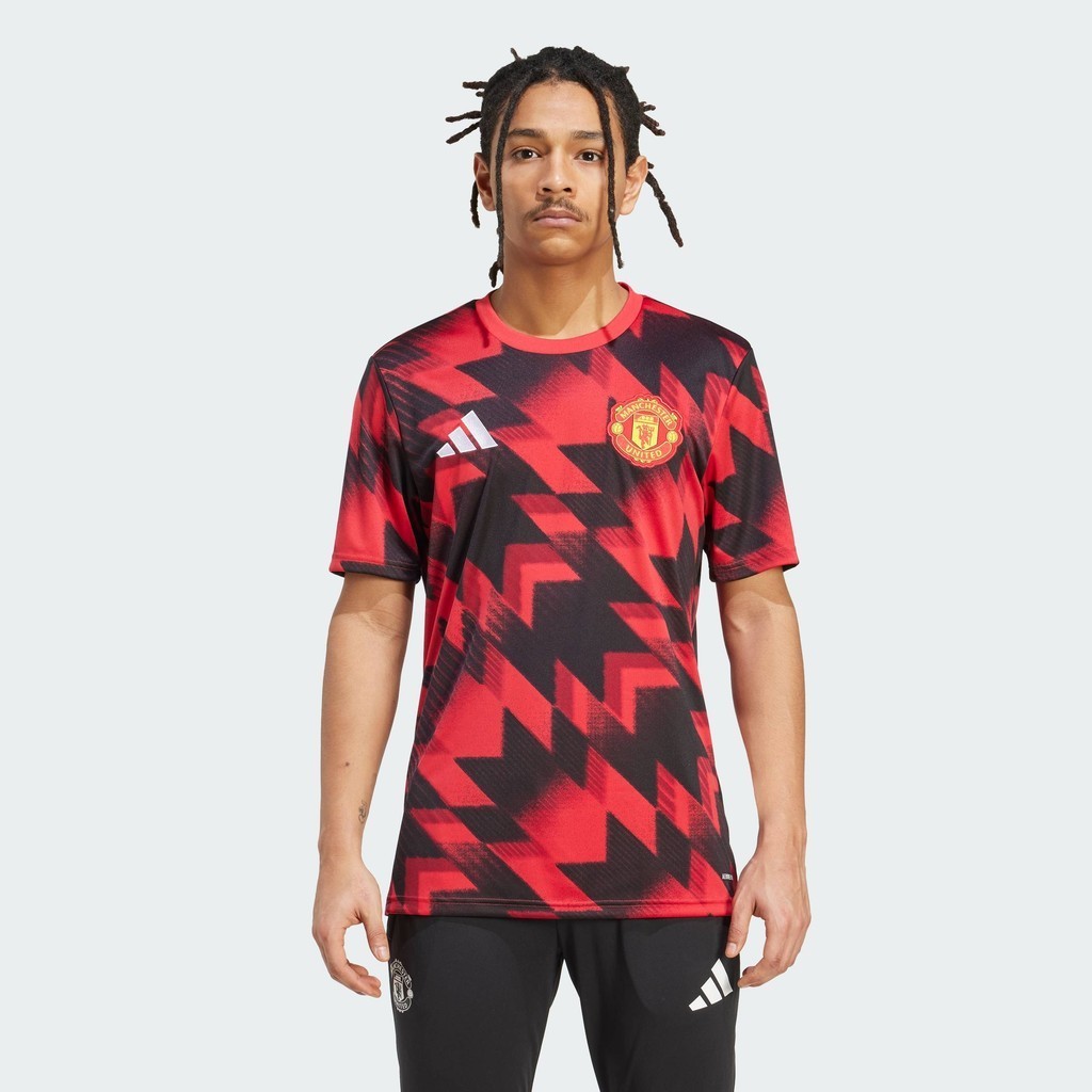 adidas Football Manchester United 25/26 Pre-Match Jersey Men Red
