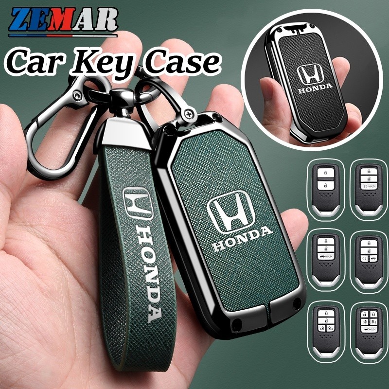 Honda หนังกุญแจรถสังกะสีสมาร์ทคีย์ Protector รถ KeyChain พวงกุญแจแฟชั่น ...