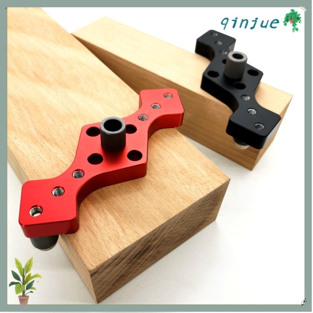 QINJUE แนวตั้ง Pocket Hole Jig Guide Jig 6/8/10 มม. Pin Fixture Dowel ...