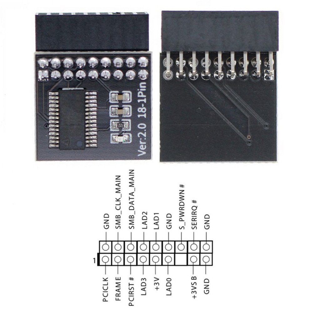 TPM 2.0 โมดูล 12/14/18/20PIN TPM 2.0 โมดูลรักษาความปลอดภัย TPM 2.0 การ ...