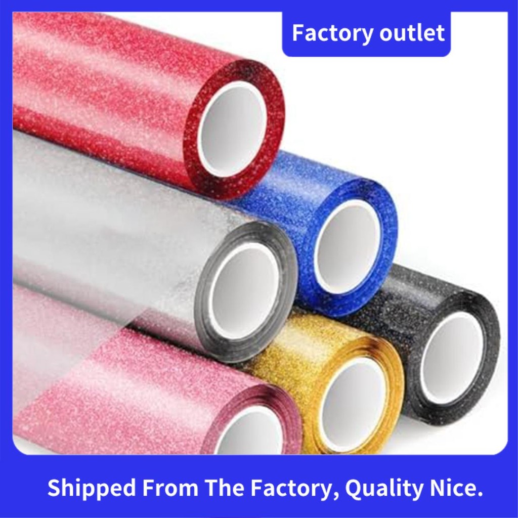 Tintnut Silver Glitter Metallic HTV Vinyl Roll- 12 x 6ft