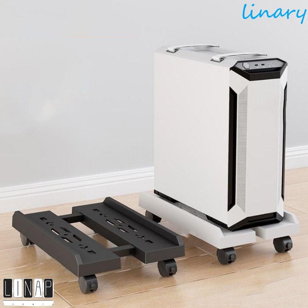 CULINARYHV ขาตั้ง CPU มือถือ, สีดําสีขาว Heavy-Duty ระบายอากาศ PC Rack ...