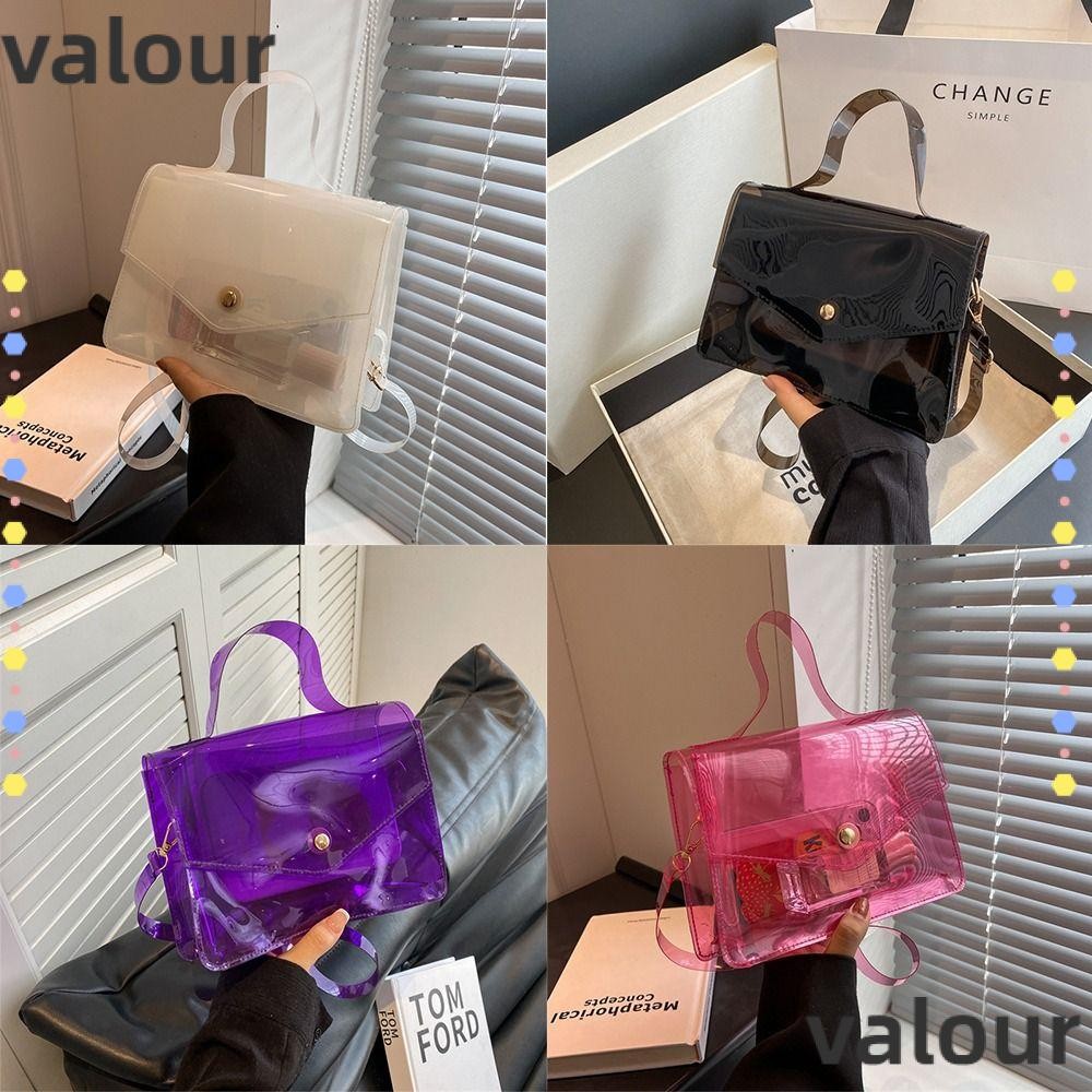 กระเป๋าสะพาย VALOUR PVC โปร่งใส ความจุขนาดใหญ่ เรียบง่ายสำหรับผู้ใช้งาน ...