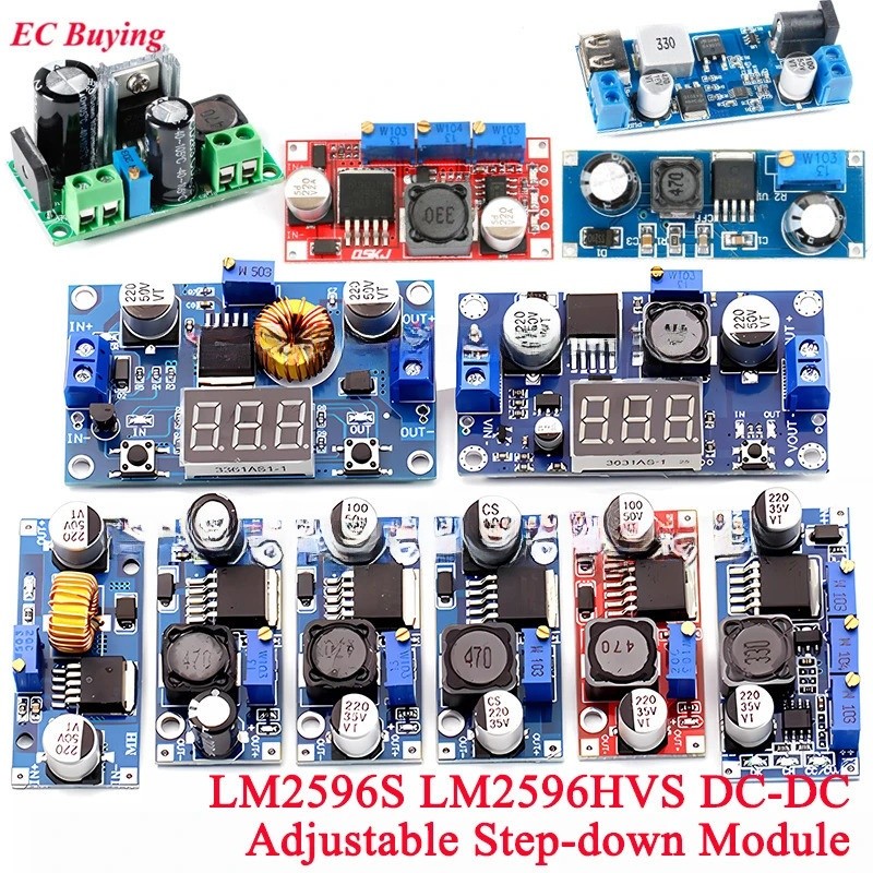 LM2596 LM2596S LM2596HV DC-DC ปรับขั้นตอนลง Buck CC CV โมดูลบอร์ด ...