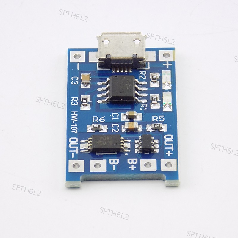 TP4056 DC DC 5V 1A Micro USB 18650 แบตเตอรี่ลิเธียมโมดูลชาร์จพร้อมโมดูล ...