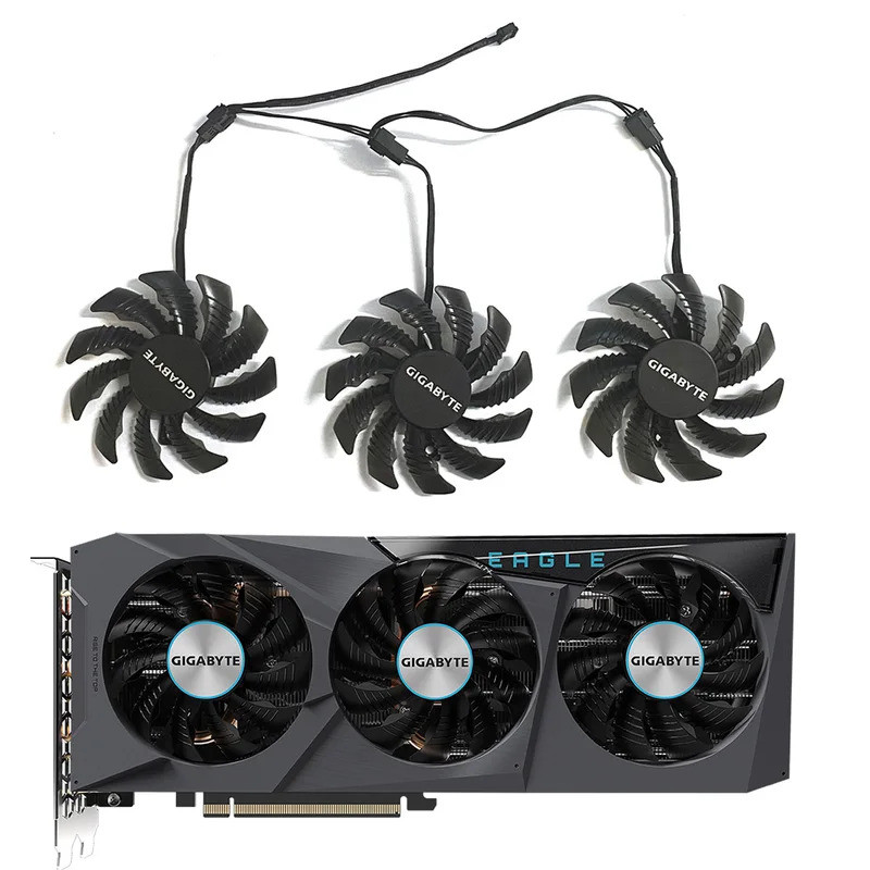 Ventola scheda grafica] Ventola di raffreddamento per scheda video T129215SU da 87 mm compatibile con RTX 2060 Super 2070 2080 2080 EVO Advanced Graphics Card ventola di raffreddamento perfezione