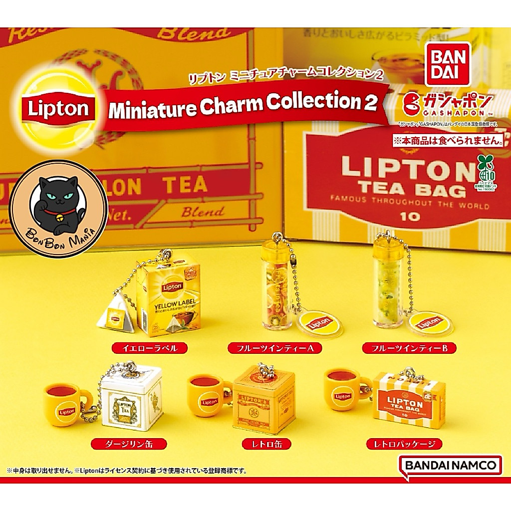 [แบบแยก-เลือกแบบได้]Gachapon Lipton Miniature Charm Collection 2 set