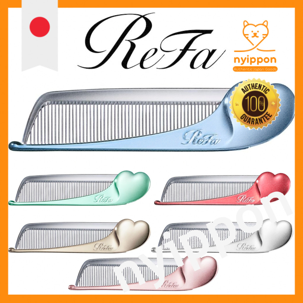 ReFa HEART COMB Aira - Elegant Hair Comb in Various Colors | Shopee ...