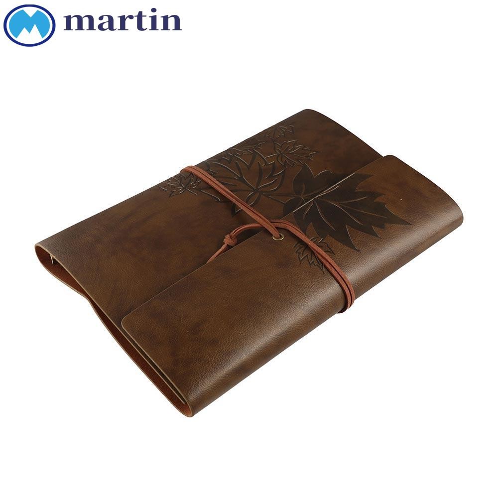 MARTIN Travelers Vintage Notebook, A7/A6/A5 PU หนัง PU กระดาษคราฟท์ ...