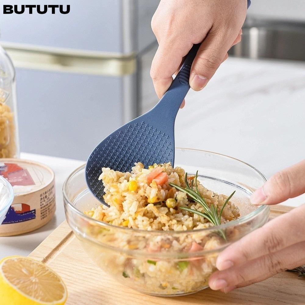 BUTU ช้อนครัว, ช้อนข้าวแบบบูรณาการทนความร้อนไม่ติด, ช้อนเสิร์ฟแบบยืน ...