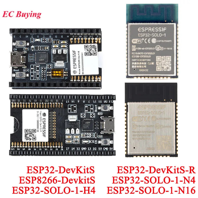 ESP32-SOLO-1-N4 H4 N16 ESP32 ESP8266 DevKitS-R Wifi Ble 4MB Development ...