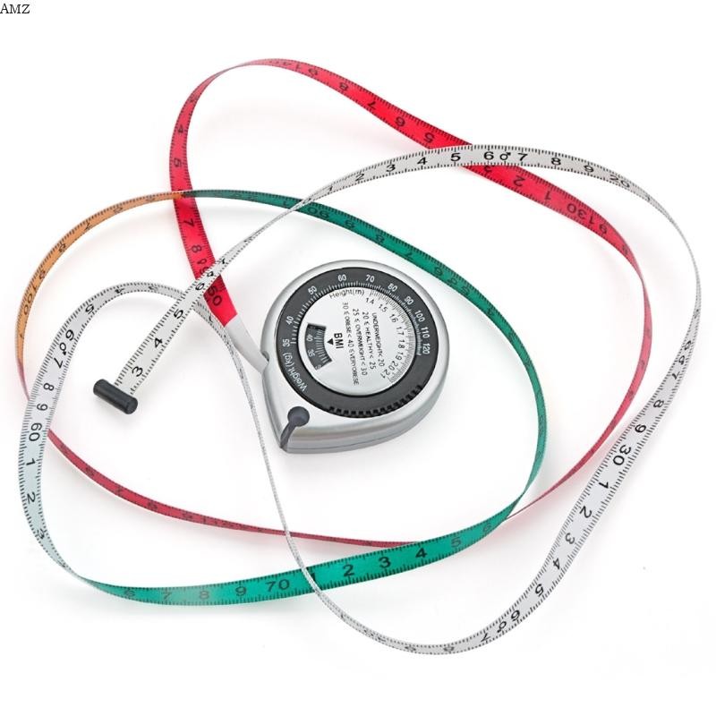 AMZ BMI เทปวัด Push-Button Retract 60 นิ้ว 150 ซม. เครื่องคิดเลขสําหรับ ...
