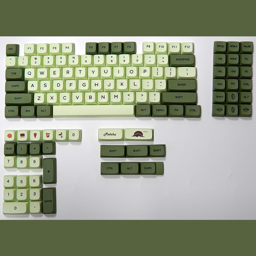 keycap ไฟลอด keycap Matcha Keyca Keycap XDA ความสูง PBT Sublimation ...
