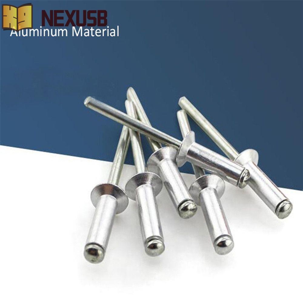 NEXUSBEAM Blind Rivets 100 ชิ้นอลูมิเนียมหัวกลม Break Mandrel | Shopee ...