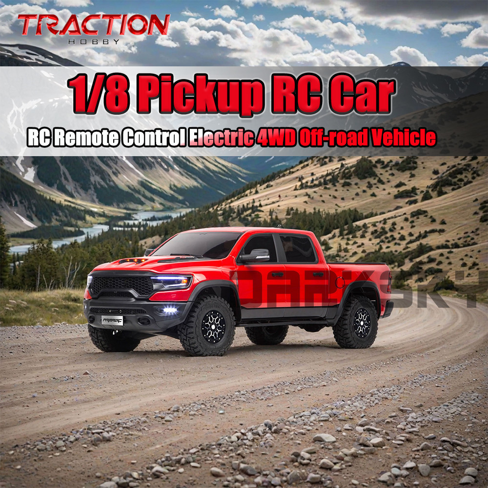 TRACTION HOBBY DODGE RAM 1500 1/8 RC จําลองรีโมทคอนโทรลไฟฟ้ารุ่นรถ ...