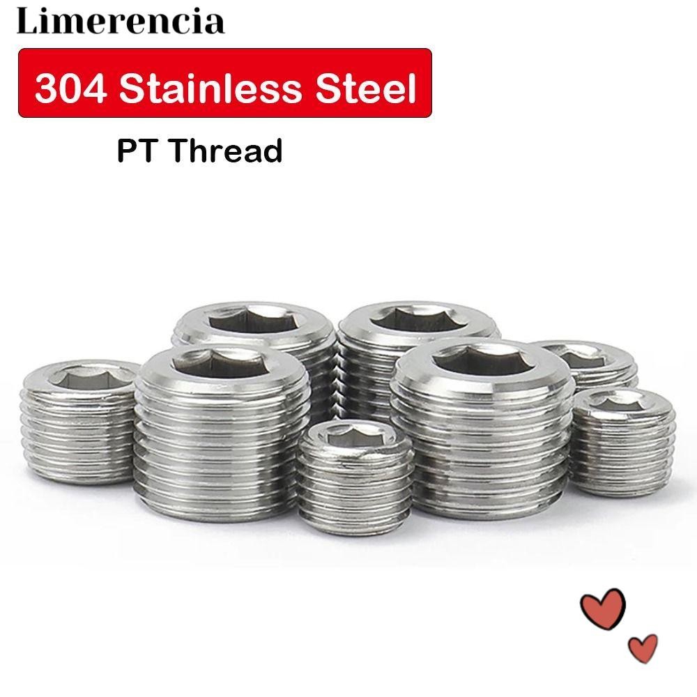 IFFINE Hex Thread Socket Cap, Silver 304 สแตนเลสชายเกลียวหกเหลี่ยมปลั๊ก ...
