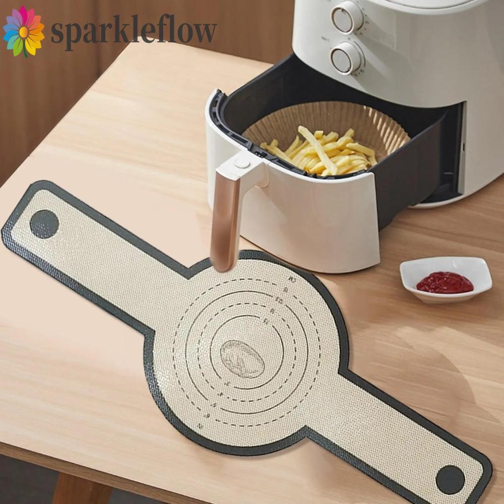 SPARKLEFLOW เสื่อขนมปังซิลิโคน, ด้ามยาว Non-Stick Baking Bread Sling ...