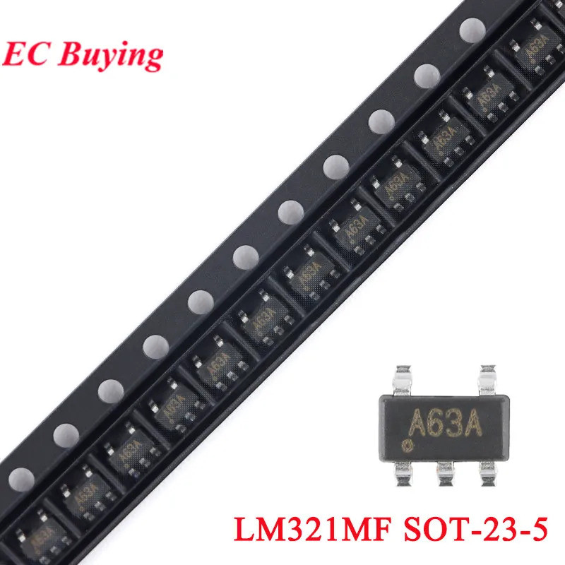 50 ชิ้น/5 ชิ้น LM321 LM321MF LM321MX LM321MFX SOT-23-5 SOT23 A63A ...