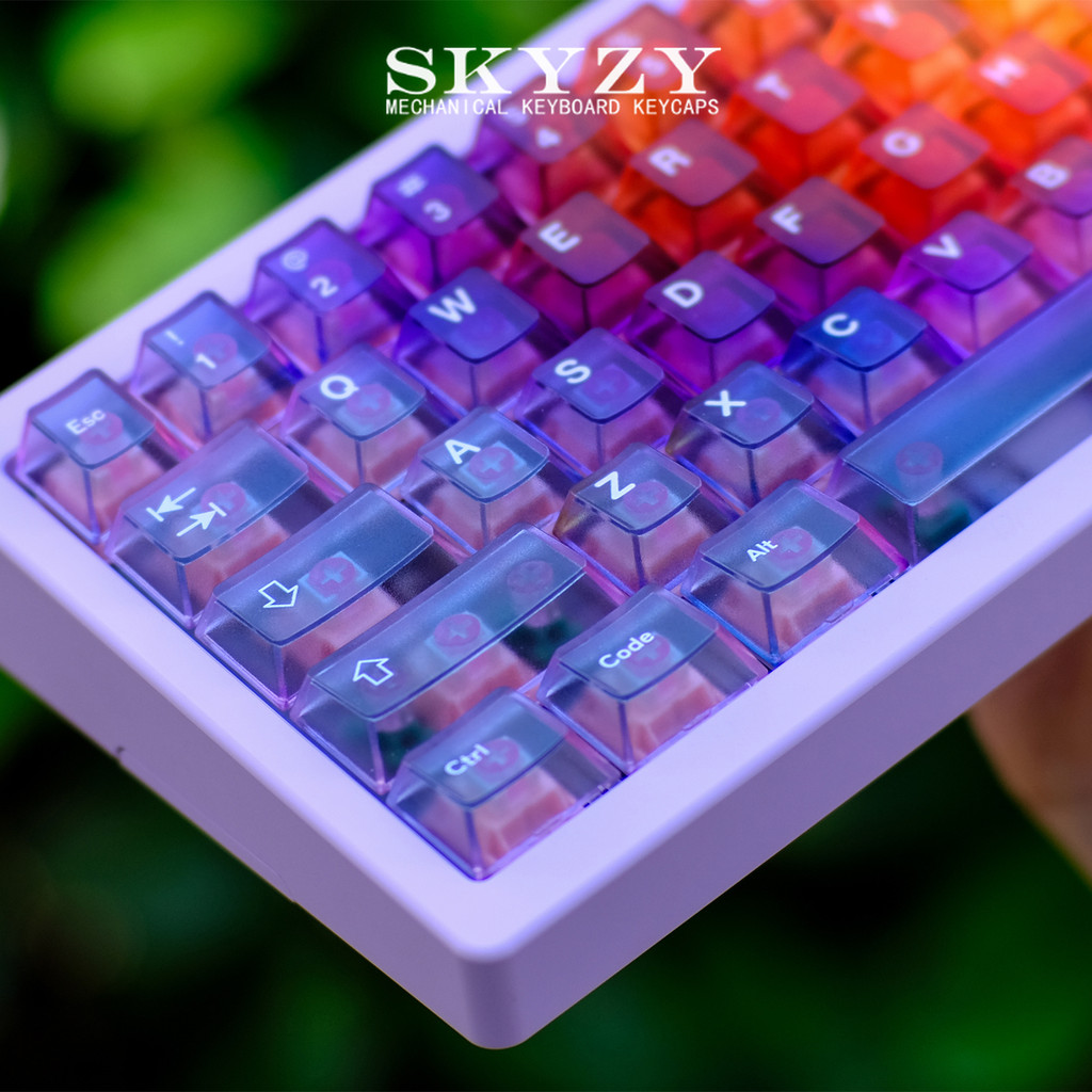 Gradient Keycaps Cherry Profile PC วัสดุชุดปุ่มกด 61/68/75/84/87 ...