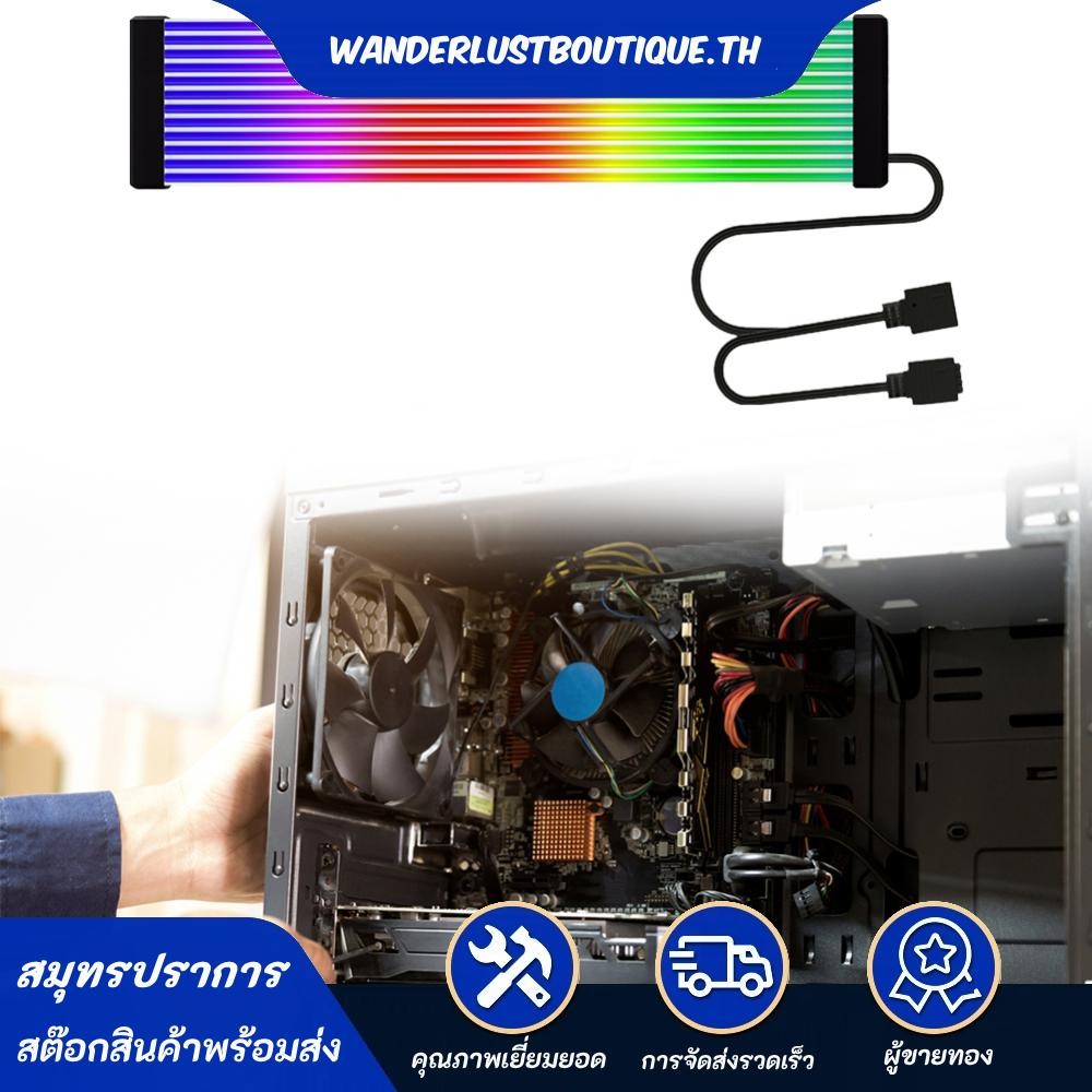 5V 3Pin RGB LED Light Strip Bar 8/24PIN เมนบอร์ดสายไฟยืดหยุ่น Light Bar ...