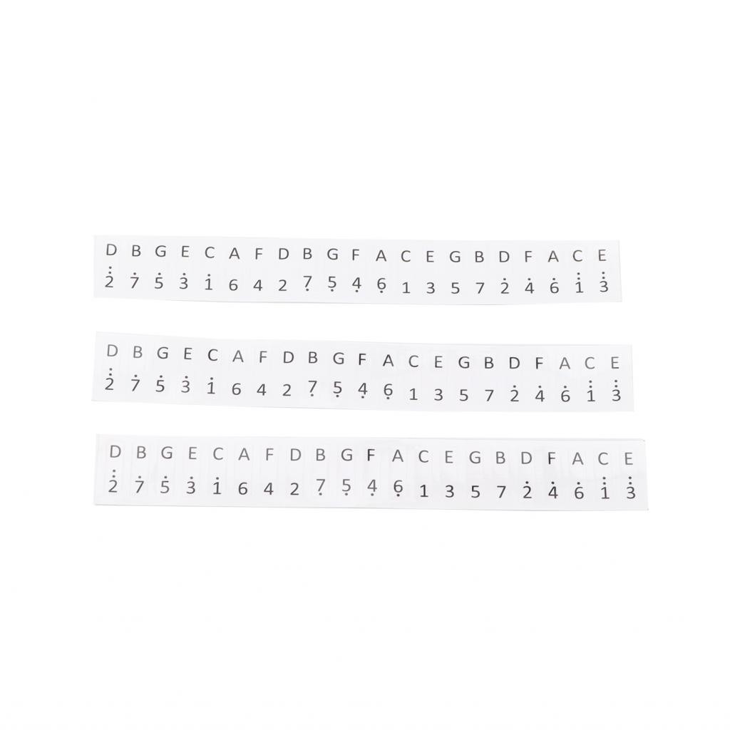 Kalimba Note Stickers 3PCS Staff สติ๊กเกอร์สำหรับเปียโนนิ้วหัวแม่มือ 17 ...