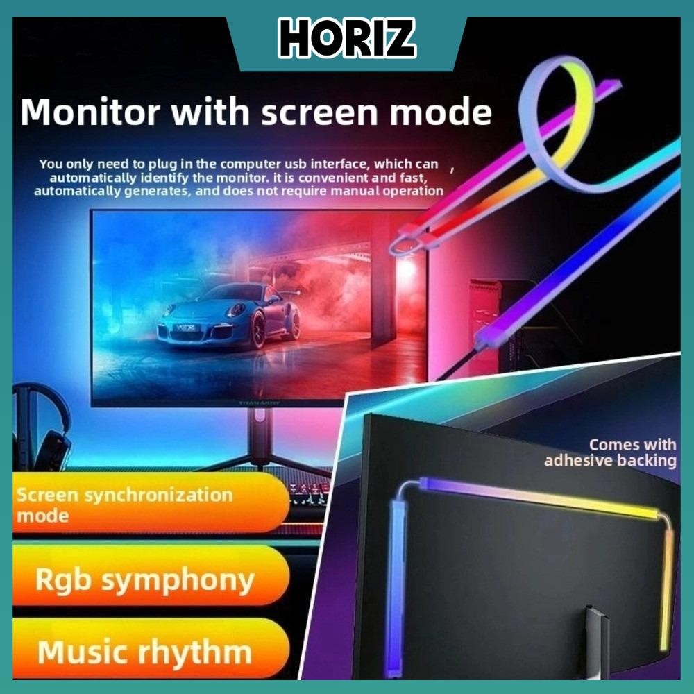 HORIZ Gaming LED Strip, 24 27 32 นิ้วคอมพิวเตอร์เดสก์ท็อปหน้าจอ LED ...