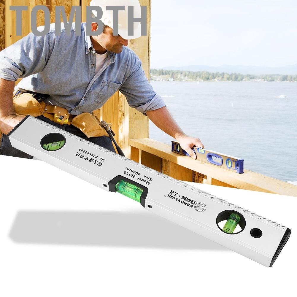 tombth Domary Magnetic Aluminium Alloy Bubble Ruler ระดับสูง 400 มม. ...