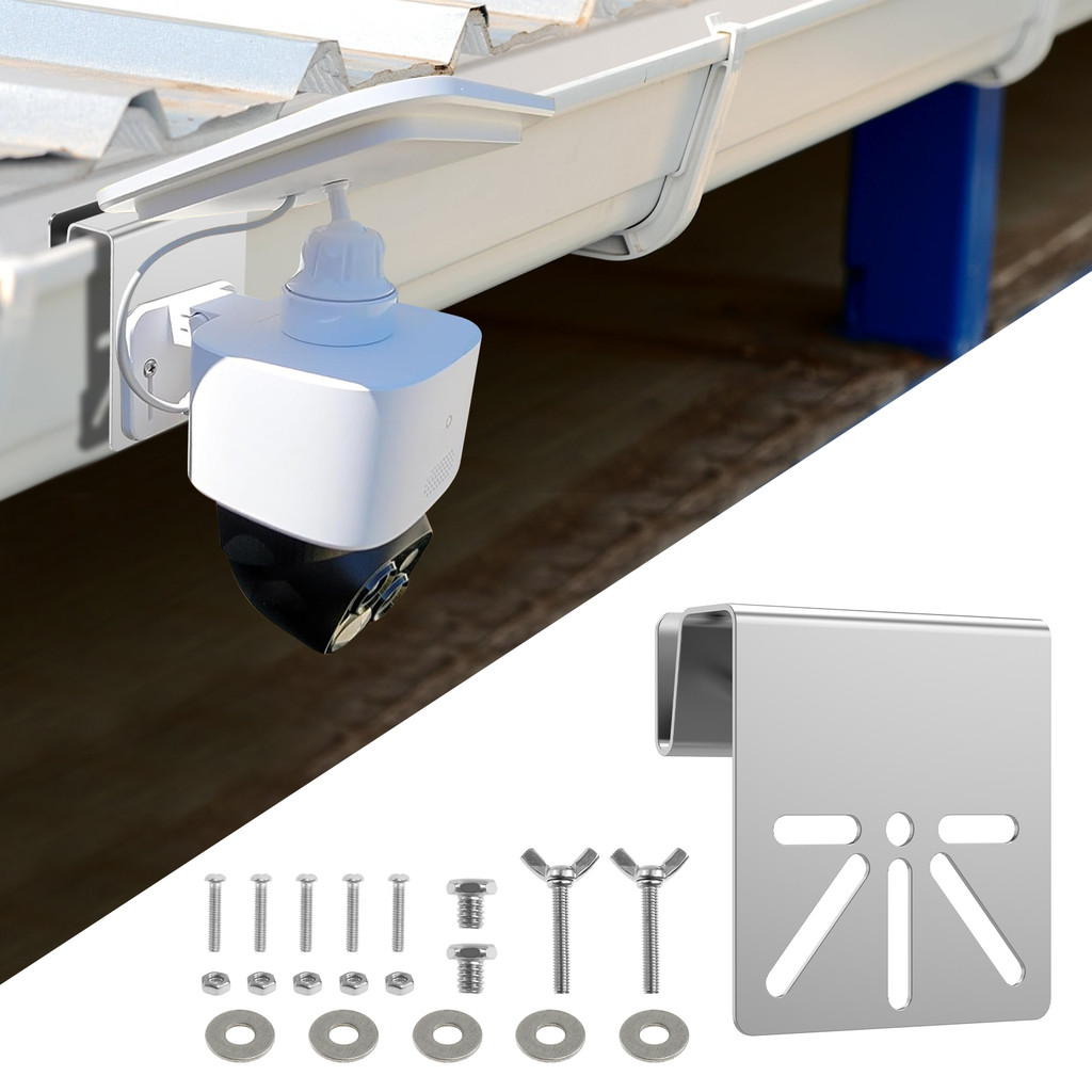 สแตนเลส Gutter Mount Bracket Holder Solar Security กล้อง Mount ...