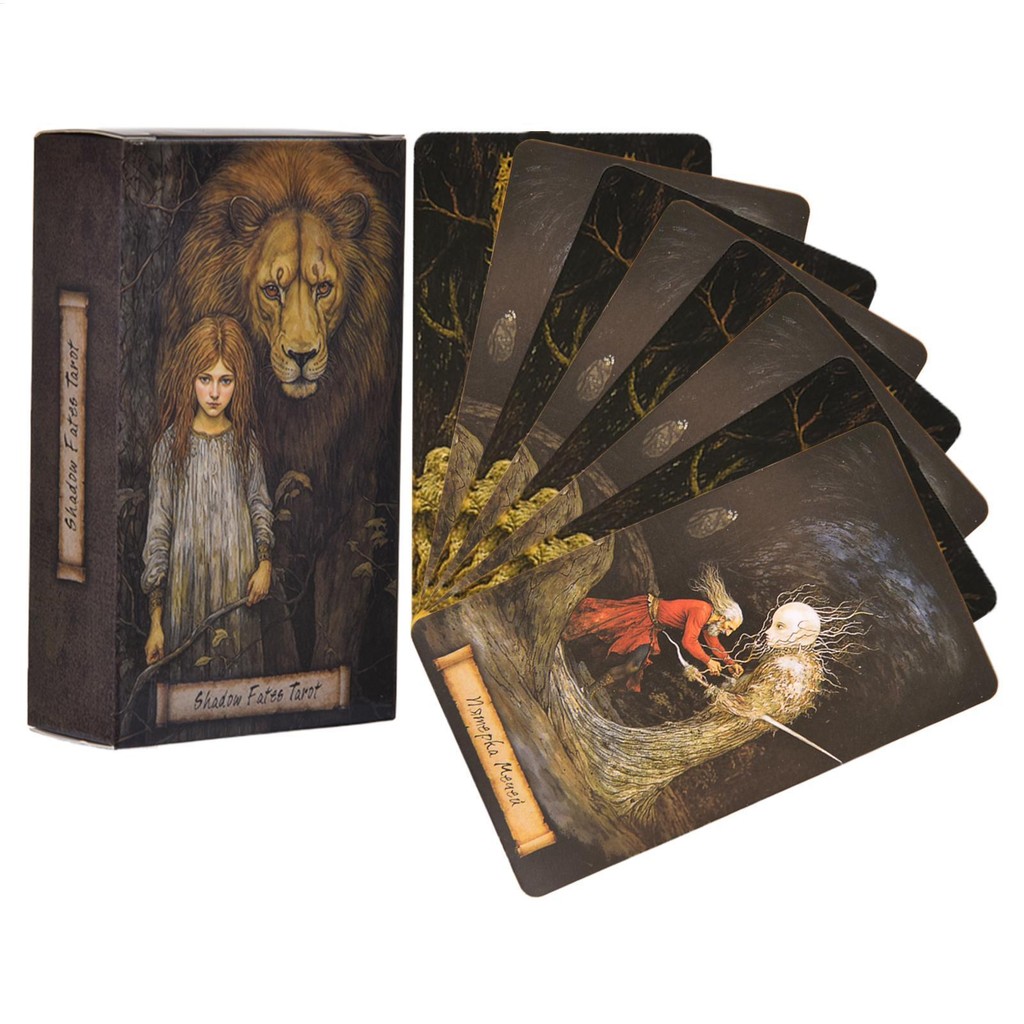 Shadow Fates Tower Tarot 80-Cards Divination Strategic เกมกระดานฮาโลวีน ...