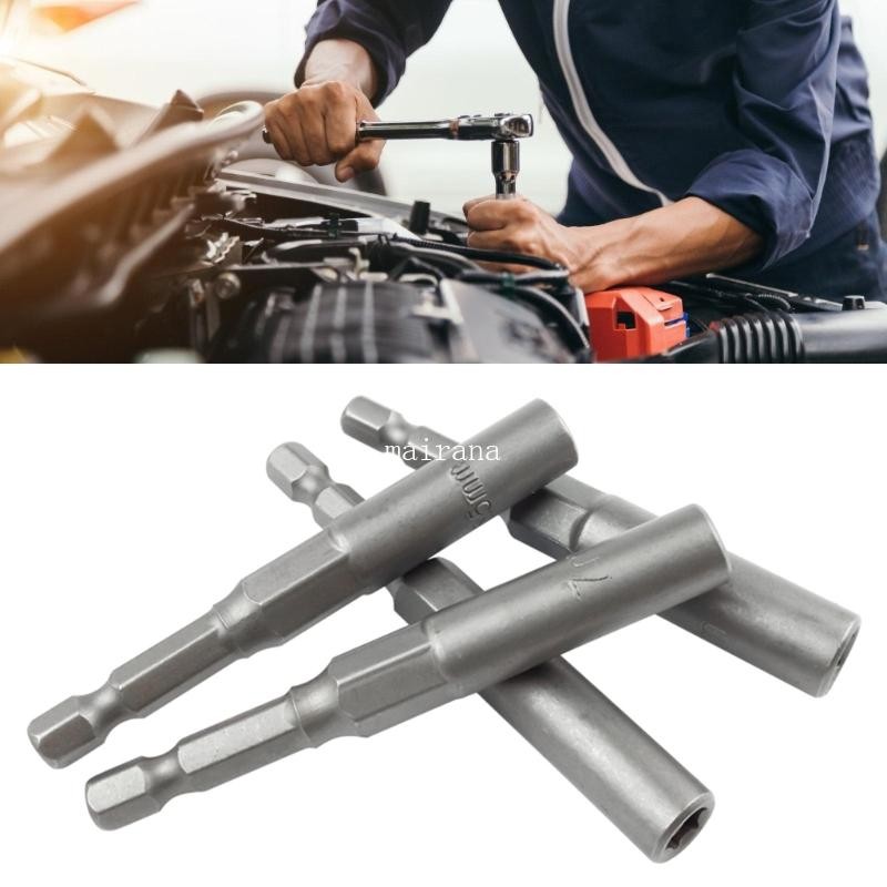 MT เหล็กชุบแข็ง Magnetic Nut Driver Bit 5 5-19 มม.พร้อมอะแดปเตอร์เจาะ ...