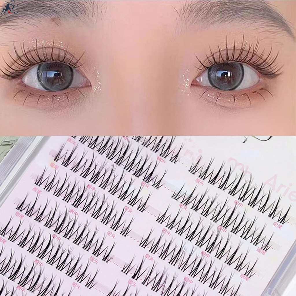 หนาแน่นไม่มีรอยต่อ Lashes Extension Daily Fluffy Eyelashes Clusters ...