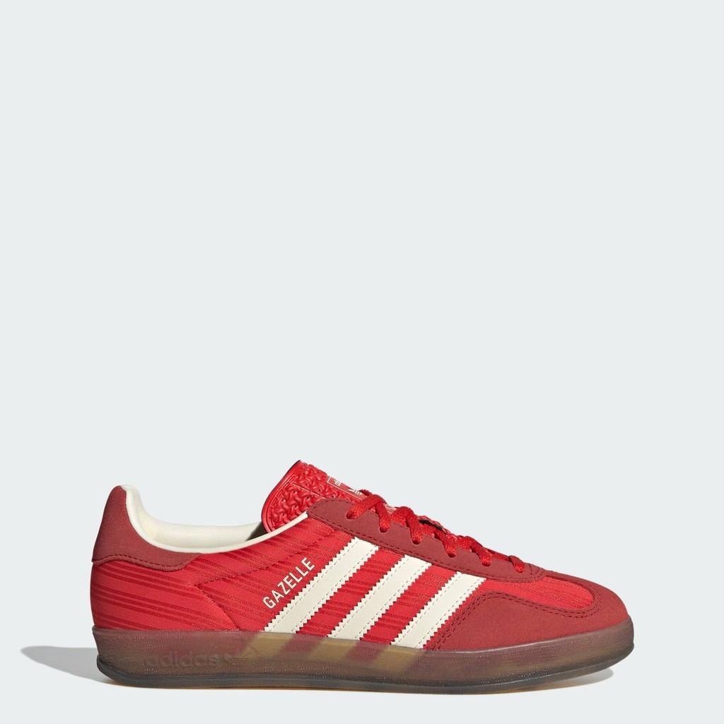 adidas Lifestyle Gazelle Indoor Shoes Women Red JS1411 | Shopee Thailand