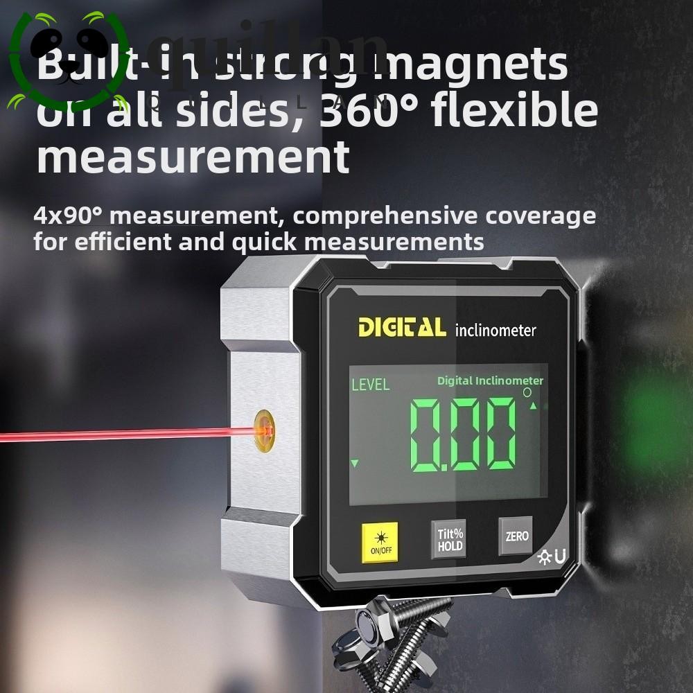 QUILLAN Display Angle Gauge, แม่เหล็กดูดที่ถูกต้องระดับเครื่องวัดมุม ...