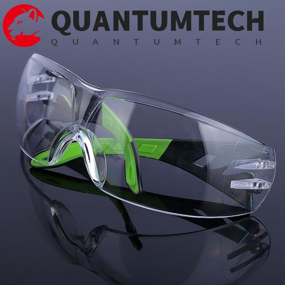 QUANTUMTECH แว่นตานิรภัยกันฝุ่นใสโรงงานทํางานกลางแจ้ง Lab Anti Laser ...