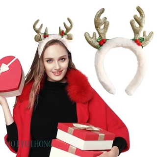 YOI Antler Mistletoe Headband สำหรับคอสเพลย์และของประดับคริสต์มาสปาร์ตี้