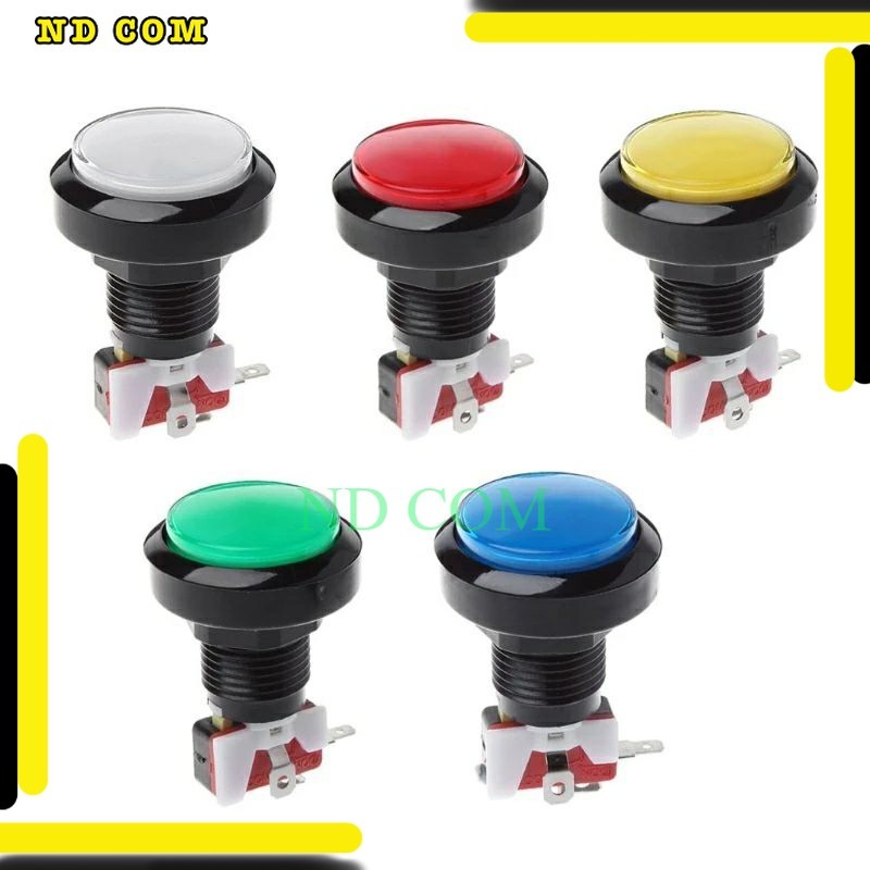 ส่งจากไทย 45มม. สวิตซ์ปุ่มกด12V LED Micro Switch เครื่องหยอดเหรียญ ของ ...